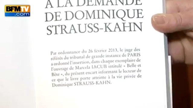 Belle et bête : le livre condamné par DSK fait un carton -14/03