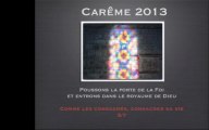 Carême 2013 5/7 Comme les consacrés, consacrer sa vie — Prédication ALain Noël