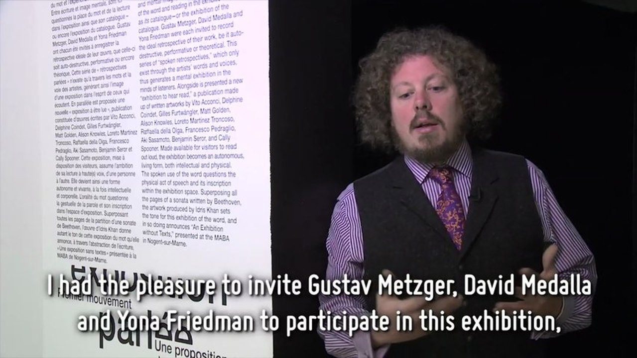 Une exposition parlée