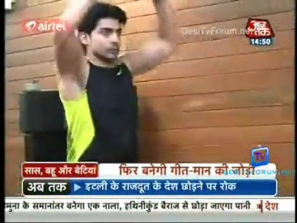 *Drashti Dhami* *Gurmeet Choudhary* Coming together of GurTi @ Colors Holi Bash SBB Seg 14/03/2013