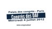 Présentation du Congrès des DAF - 2012