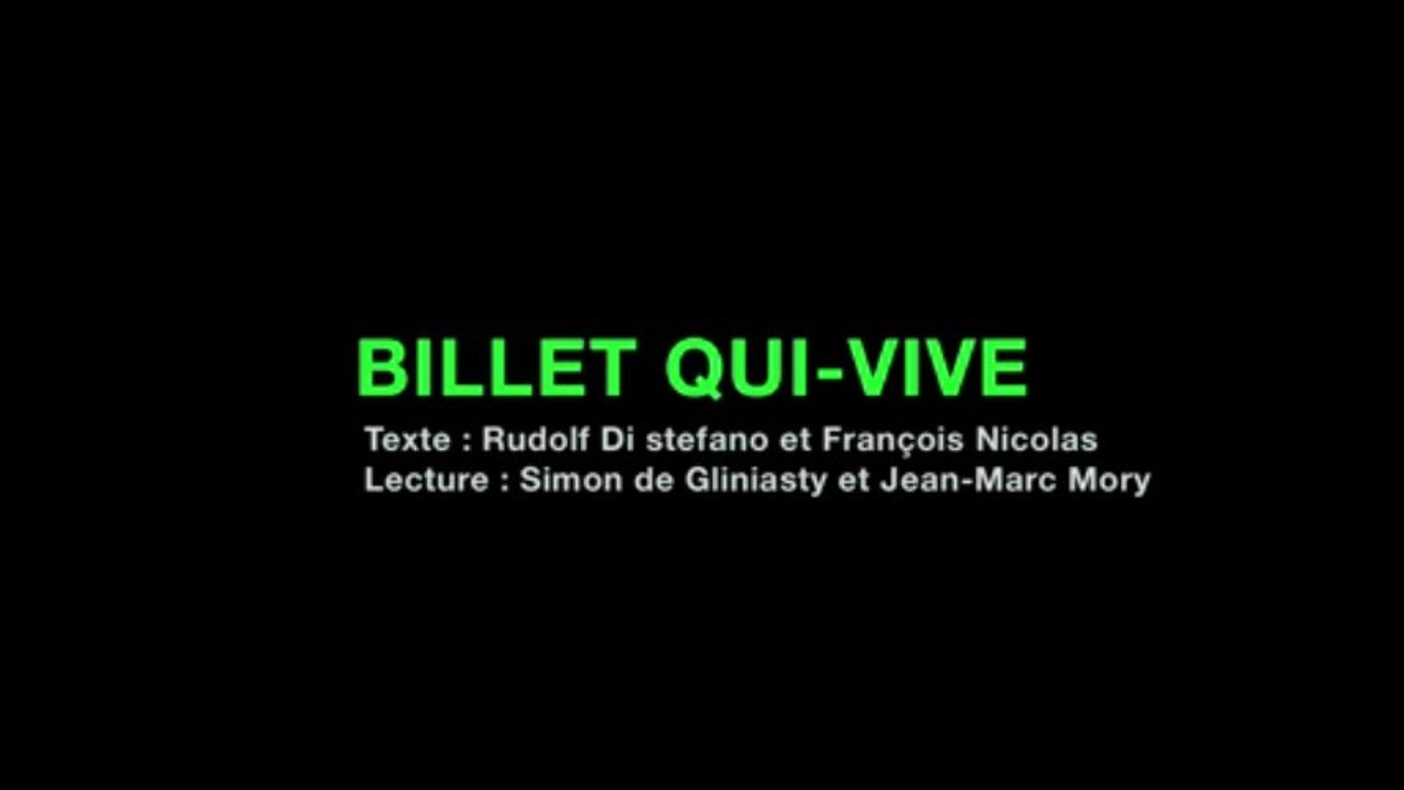 Générique de fin de la première séance Qui-vive (28 février 2013)