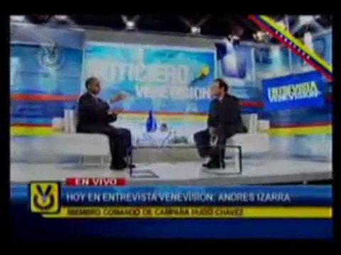 Andrés Izarra, miembro del comando de campaña Hugo Chávez.
