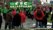 Manifestación en Bruselas contra la austeridad