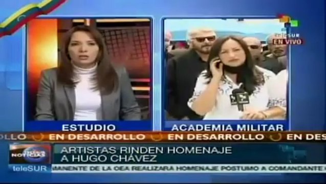 Venezuela: artistas e intelectuales rinden homenaje a Chávez