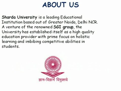 Sharda University, Building Careers Of Students