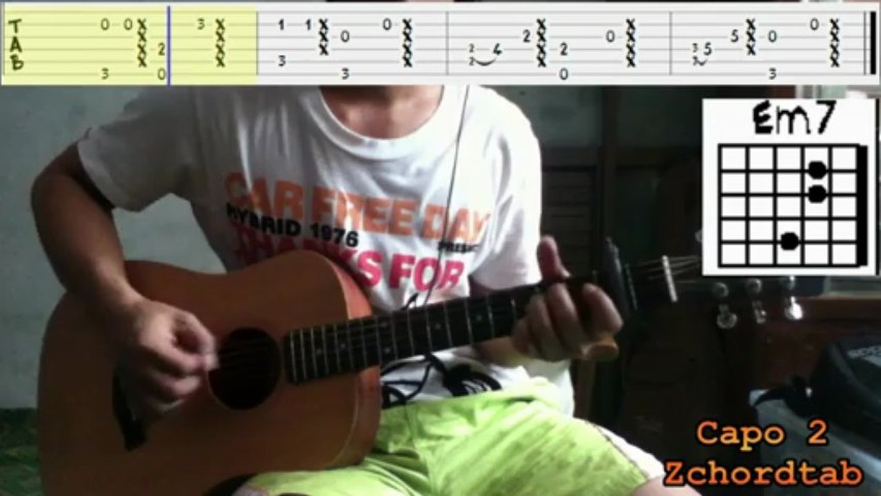 How To Play I Would - Justin Bieber Guitar Chords Tabs Tutorial Lesson