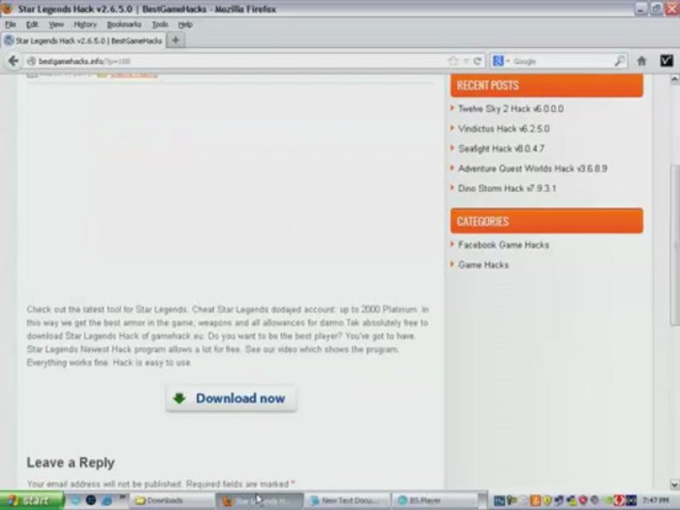Star Legends Pirater [Hack Tool] $ télécharger March 2013