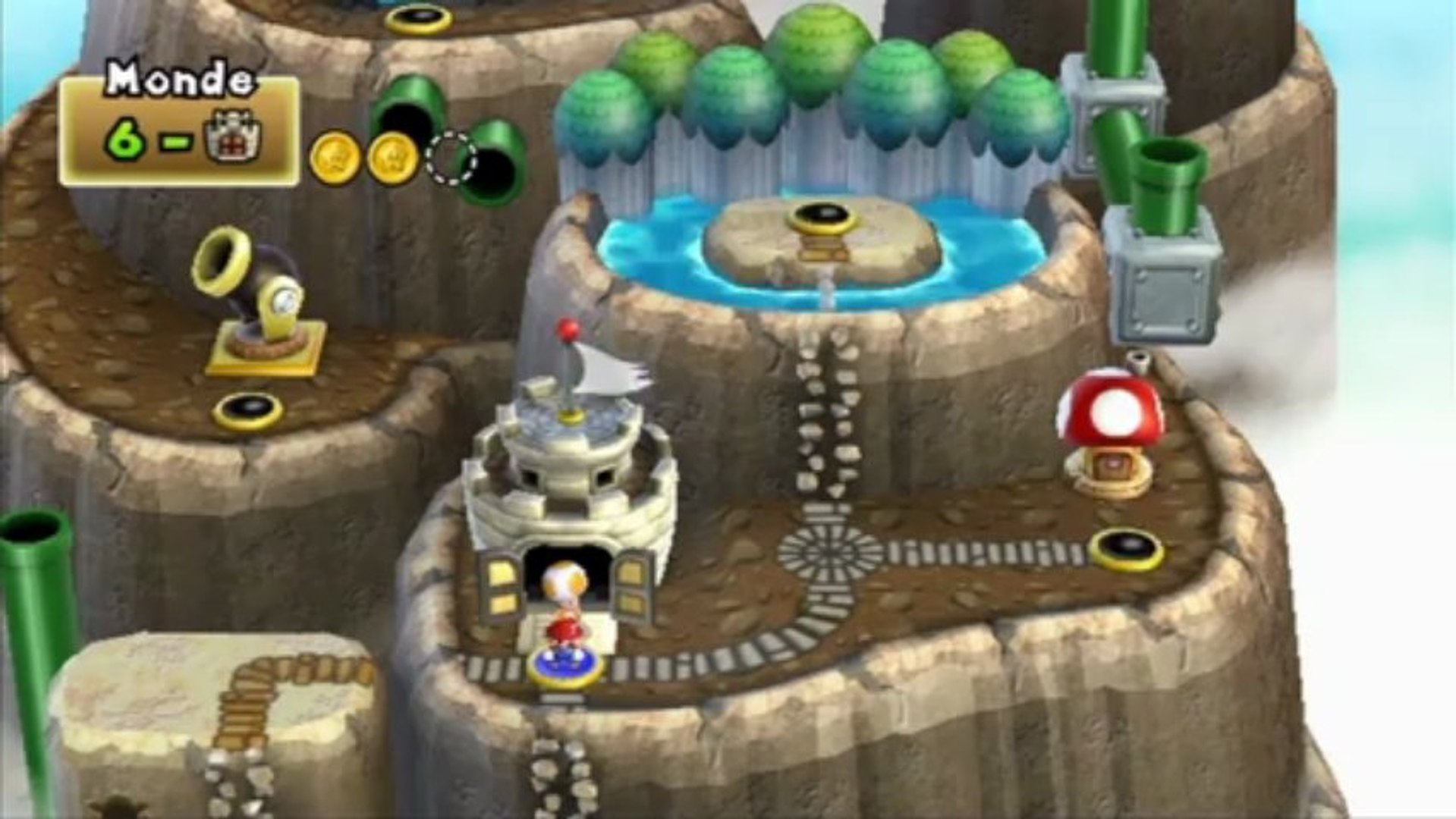 New Super Mario Bros. Wii - Monde 6 : Niveau 6-Tour - Vidéo Dailymotion