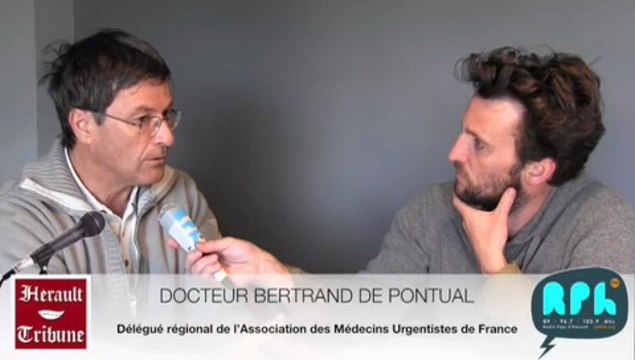AGDE - 2013 - Interview Bertrand DE PONTUAL pour l' AMUF sur les Urgences d'Agde - RPH HERAULT TRIBUNE