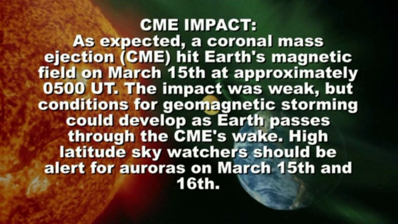 SOLAR ACTIVITY UPDATE: M1.1-Flare/Earth Directed CME: March 15th, 2013.