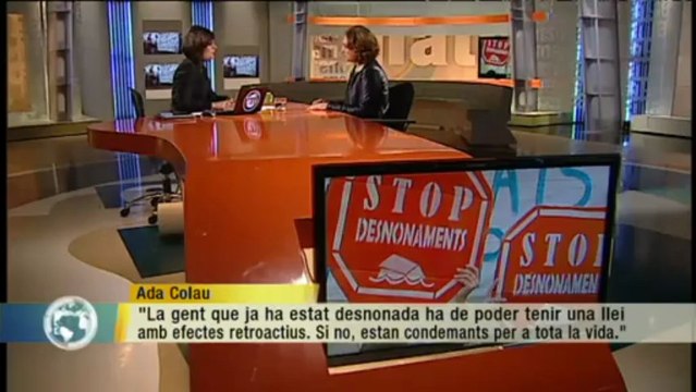 TV3 - Els Matins - Colau: Els procediments d'execució hipotecària avui mateix es poden paralitza