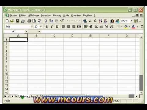 Tutoriel EXCEL 2003: Cours N°6 Gérer les feuilles de calcul d'un classeur