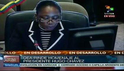 Consejo permanente de la OEA rinde homenaje a Hugo Chávez