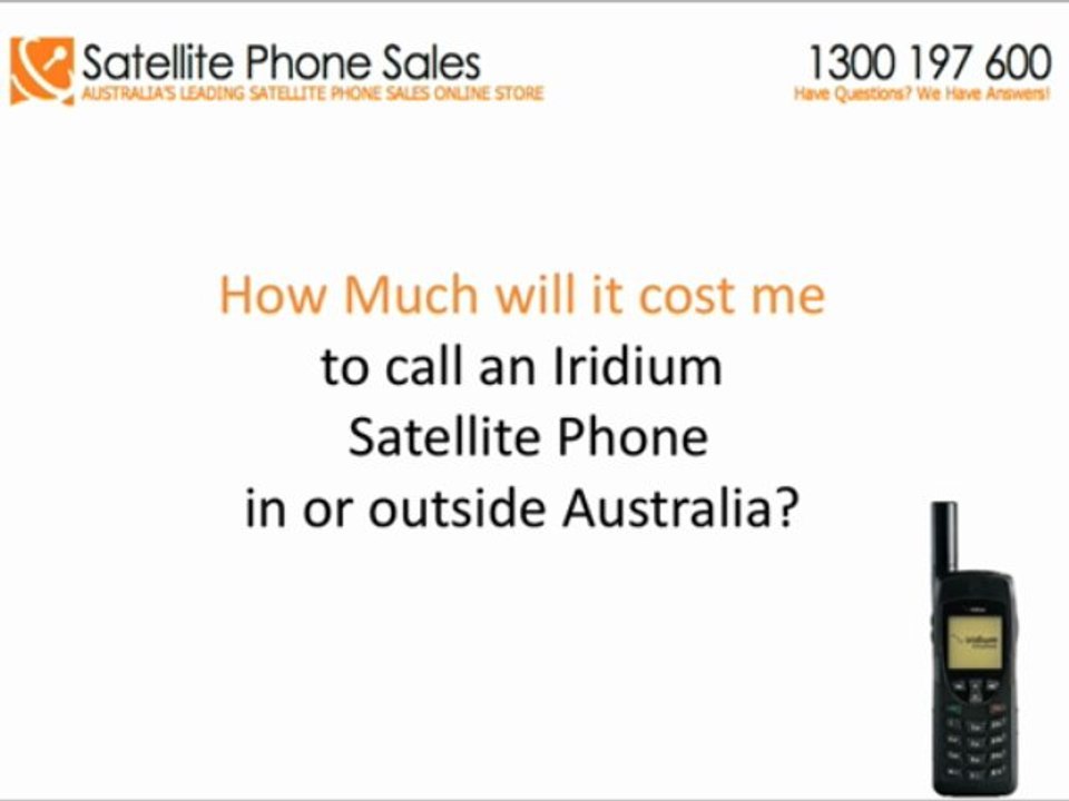 What Is The Cost To Call An Iridium 9555 Satellite Phone