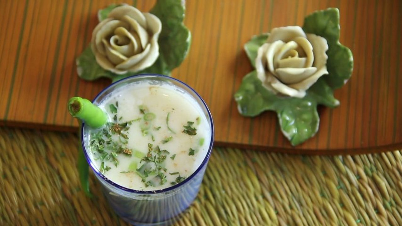 Chaas - Buttermilk - Indian Cold Drink Recipe by Annuradha Toshniwal [HD]