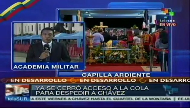 Cierran capilla ardiente y preparan traslado de Hugo Chávez