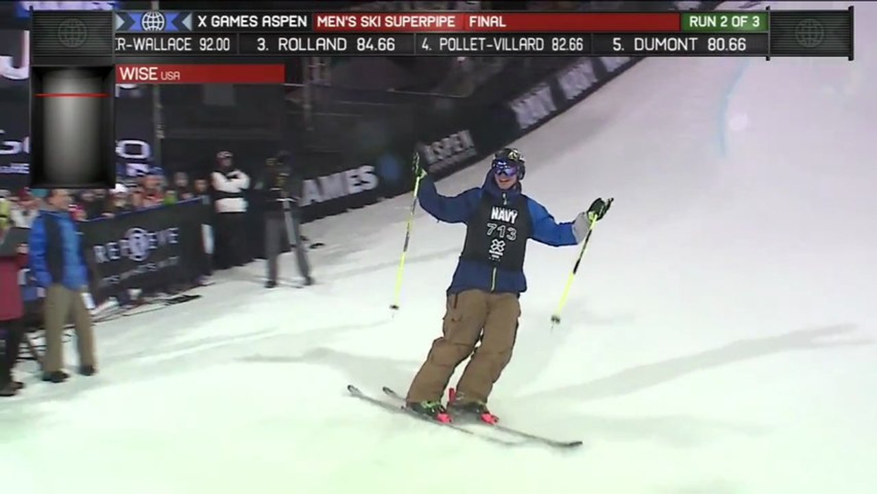 X-Games - David Wise - Ski SuperPipe Gold -  Aspen - 2013