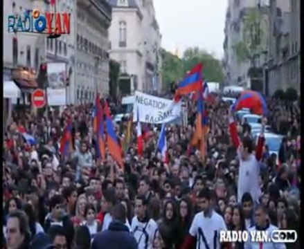 Arméniens a Paris ( France ) Armenian of France, Prais_ [Manifestation Armenien a Prais]