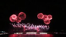 Pont Chaban Delmas à Bordeaux, le feu d'artifice d'inauguration