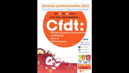 Liste CFDT PREDICA Bilan 2010 2011 2012