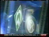 2008 (December 9) Werder Bremen (Germany) 2-Internazionale Milano (Italy) 1 (Champions League)