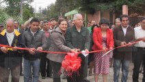 Inauguración de la rehabilitación del puente de acceso a San Juan Tezongo