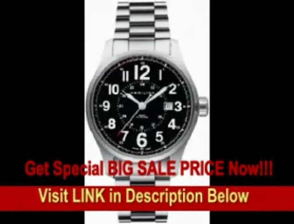 [BEST PRICE] Hamilton Men's H70615133 Khaki Field Officer Black Dial Watch