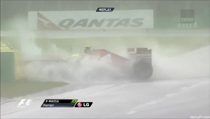 Formula 1 Australia 2013 QLF Big crash Massa