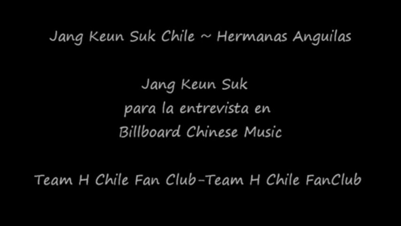 JKS saludo para Chinese Music Billboard sub Español