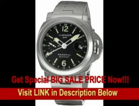 [SPECIAL DISCOUNT] Panerai Men's PAM00297 Luminor GMT Black Dial Watch