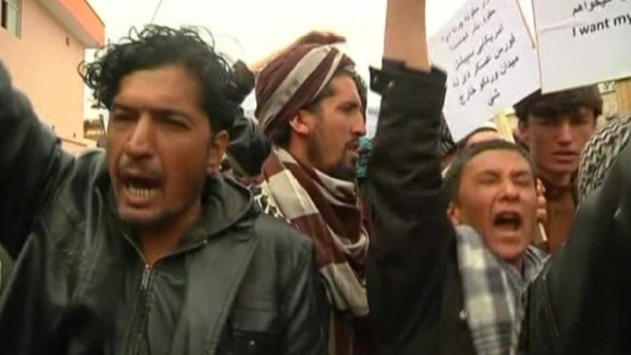 Hundreds protest in Afghan capital