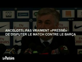 Ancelotti  «pas vraiment pressé» de disputer le match contre le Barça
