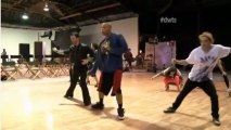 Backstage of Pitbull's DWTS Music Vid