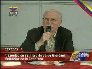 Giordani: Chávez no fue una persona fácil fue una persona exigente, acuciosa y compleja