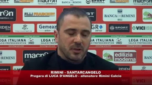Icaro Sport. Rimini-Santarcangelo, la vigilia del tecnico Luca D'Angelo