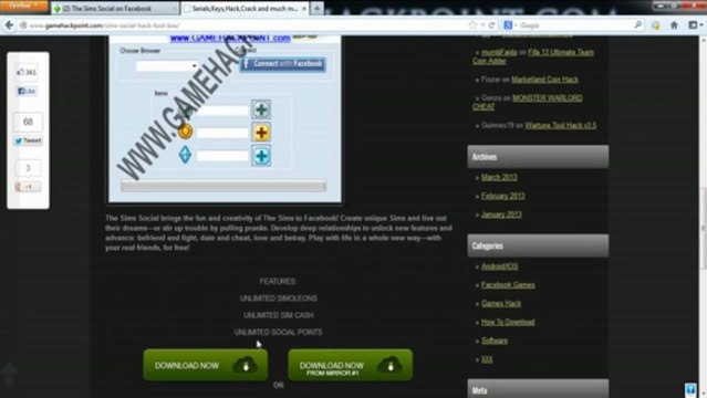 SIMS SOCIAL HACK TOOL BOX 2013 [PROOF]