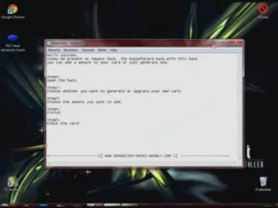 PaysafeCard Code Pirater \ Hack Tool \ Télécharger March 2013