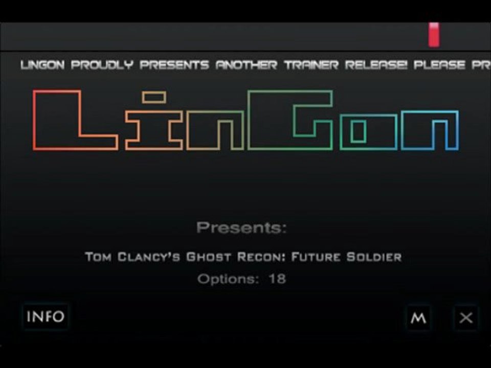 DOWNLOAD GHOST RECON FUTURE SOLDIER TRAINER AND CHEATS