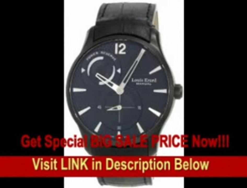 [FOR SALE] Louis Erard Men's 53209AN02.BDC26 1931 Automatic Black PVD Power Reserve Leather Watch