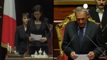 Italy's divided parliament finally elects speakers