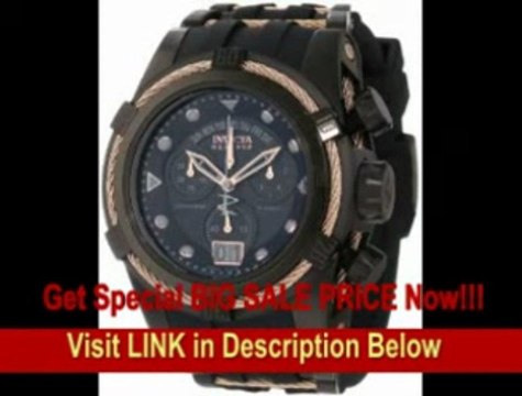 [BEST BUY] Invicta Men's 12300 Bolt Zeus Chronograph Black Dial Black Polyurethane Watch