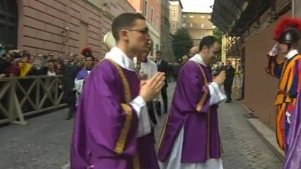 Pope Francis holds Sunday mass