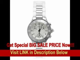 [SPECIAL DISCOUNT] Cartier Women's W10197U2 Must 21 Chronoscaph Stainless Steel and White Rubber Chronograph Watch