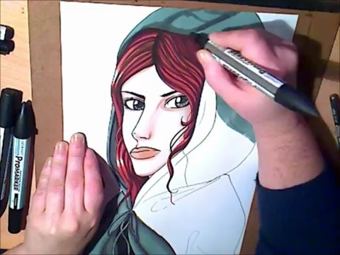 Réalisation d'un Dessin - Colorisation Traditionnelle aux Promarkers