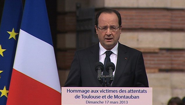 Discours du président de la République en hommage aux victimes des attentats de Toulouse et de Montauban