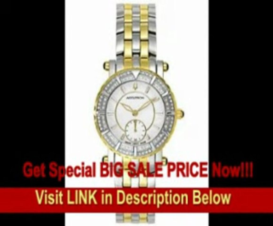 [BEST PRICE] Accutron 28R017 Women's Courchevel Two Tone Diamond Watch