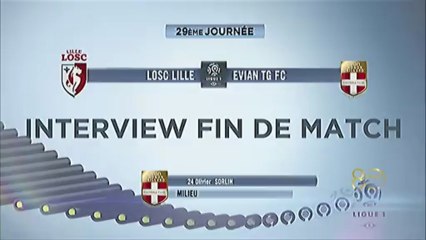 Interview de fin de match : LOSC Lille - Evian TG FC - saison 2012/2013