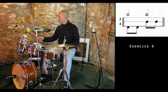 Cours de batterie Jeux de cymbale indépedance binaire - épisode 02 - Stéphane Geille