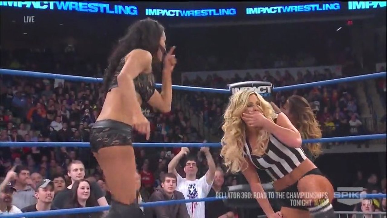 Impact Wrestling 2013.03.14 Velvet Sky & Mickie James vs Gail Kim & Tara